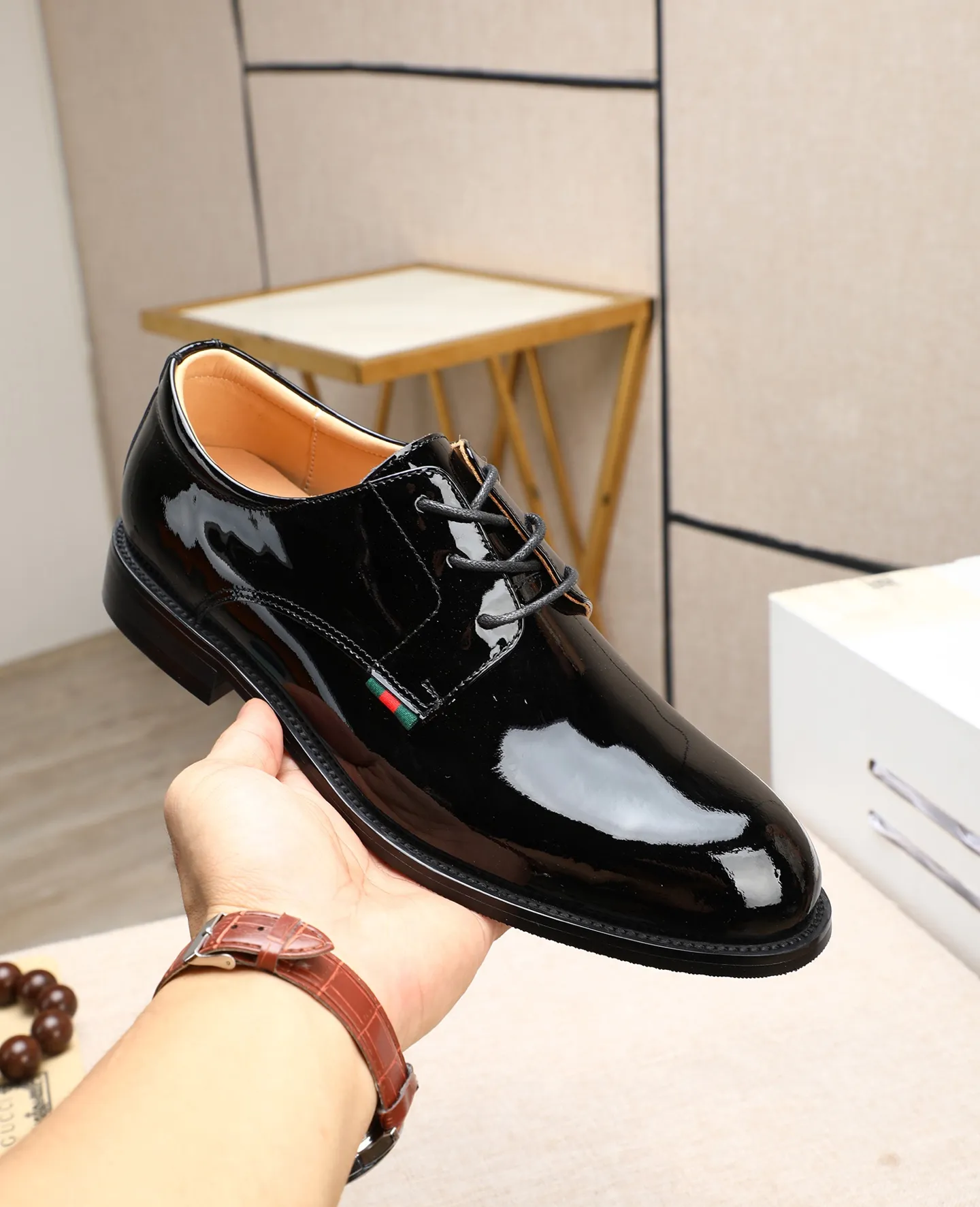 Men's shoes 💰520 📛📛Original (water-dyed cow lining) GUCCI official website formal shoes🌀 Italian 🇮🇹Imported cowhide➕Top imported water-dyed cowhide lining💋Finely handmade Original bottom, the real thing looks better when photographed in person Standard size 38-44
